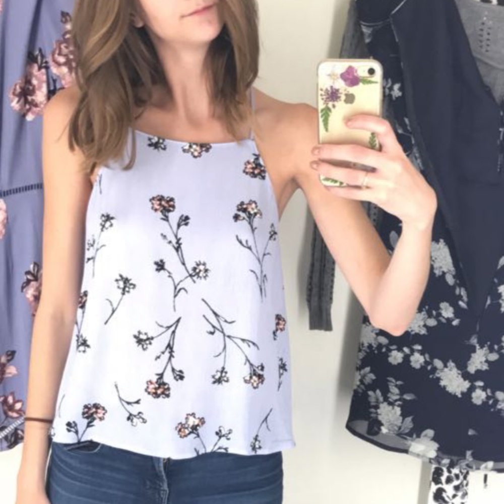 Lush purple open back tank